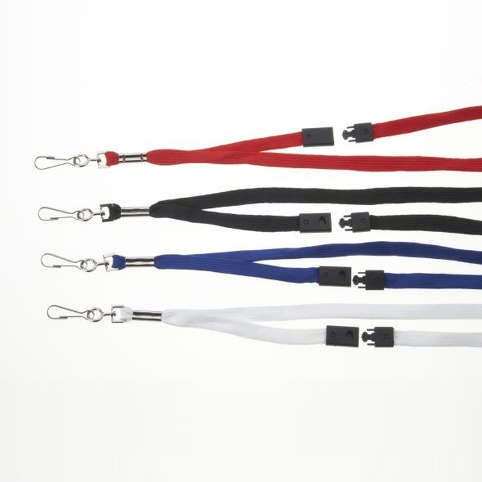 Plain White Breakaway Lanyard with Spring Clip **From £28.00/100**